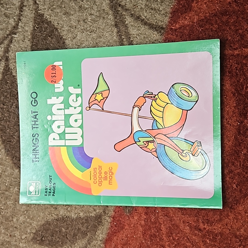 VINTAGE paint with water books for young children. Perfect for a preschool - Picture 9 of 9